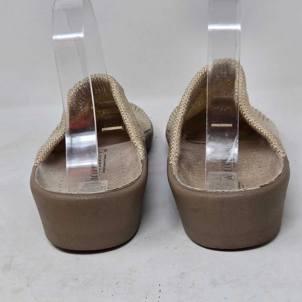 Arcopedico Knit Mules Champagne Gold Beige Stretch Slip On Shoes Womens 40 9-9.5 - Picture 4 of 9